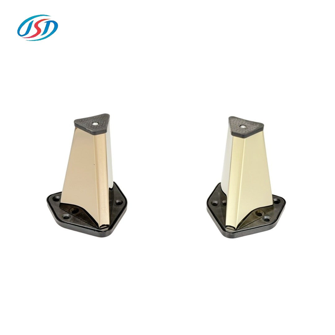 Corner Style Plastic Sofa Leg with Iron Plate